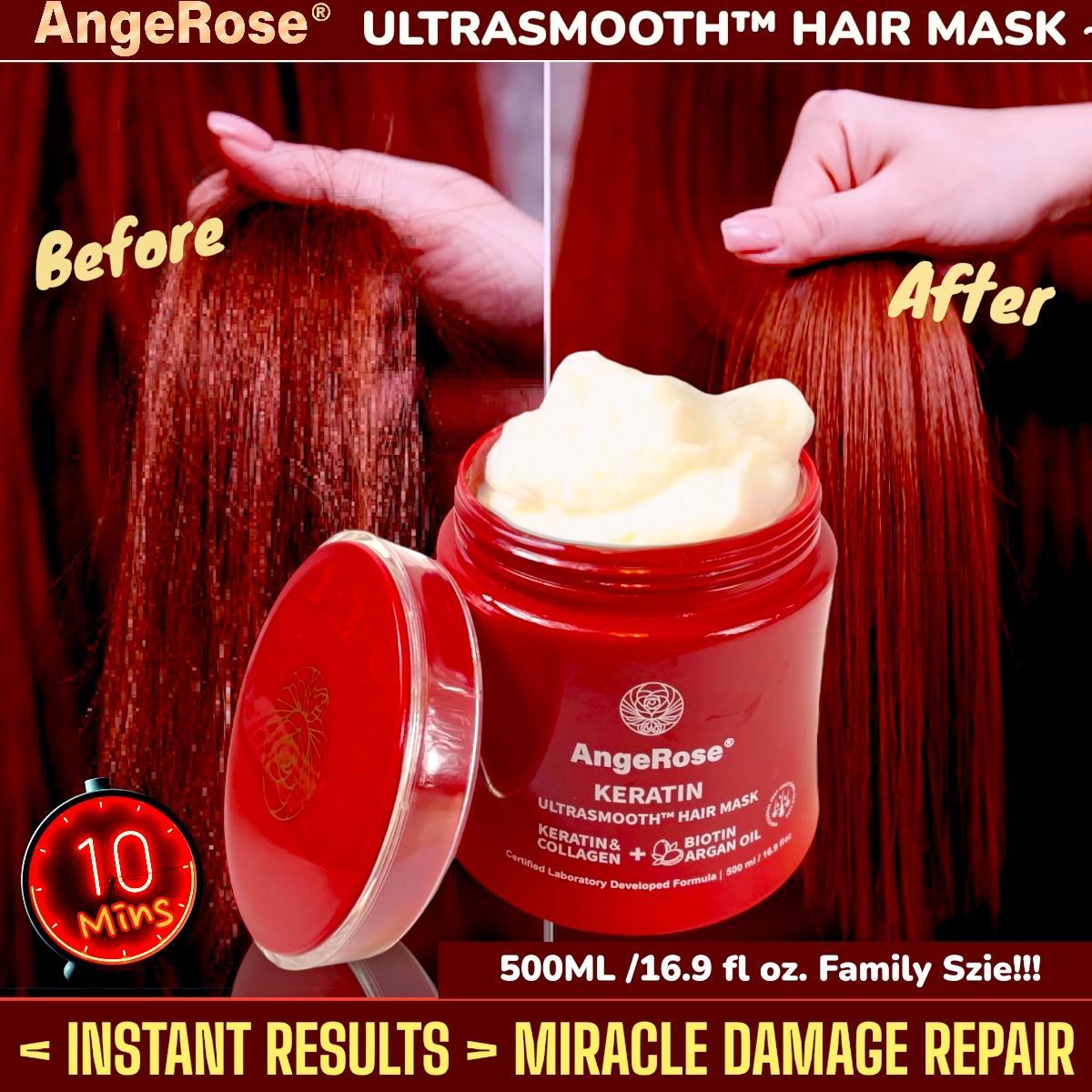 [AngeRose Color & Care Kit] 3-in-1 Hair Color Dye+ Shampoo+ Conditioner & Hair Mask