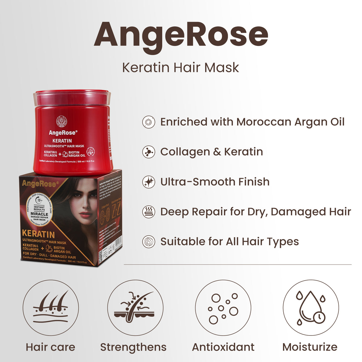 Pre-Order - AngeRose Keratin Hair Mask - MAGIC INSTANT REPAIR