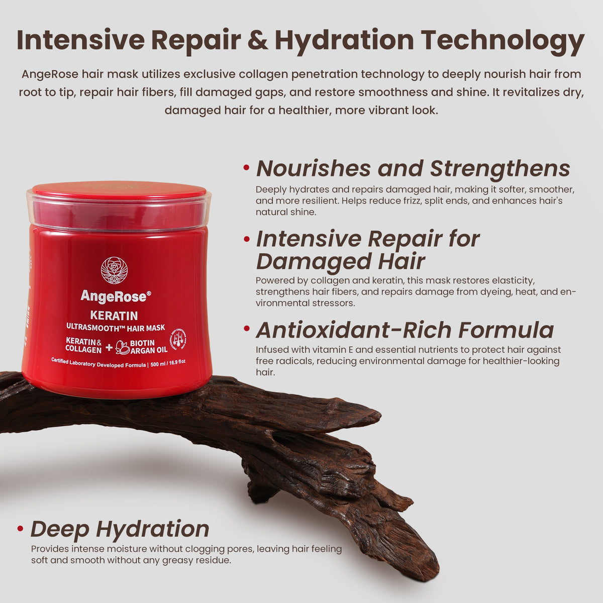 Pre-Order - AngeRose Keratin Hair Mask - MAGIC INSTANT REPAIR